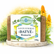 Savon naturel au Cassia alata et Romarin - Peaux sensibles et fragilisées