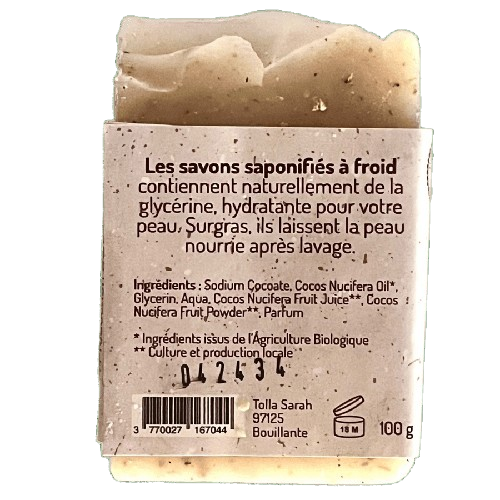 Savon naturel exfoliant au Coco